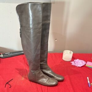 Vera Wang Lavender Label Gray Over the Knee Boots